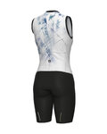 ALÉ Cycling skinsuit - MIRROR PRAGMA - white/light blue/black