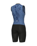 ALÉ Cycling skinsuit - MIRROR PRAGMA - blue/black