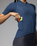 ALÉ Cycling short sleeve jersey - COLOR BLOCK OFF ROAD PRAGMA - blue