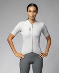 ALÉ Cycling short sleeve jersey - COLOR BLOCK OFF ROAD PRAGMA - ivory