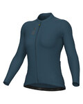 ALÉ Cycling summer long sleeve jersey - COLOR BLOCK PRAGMA - blue