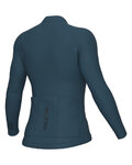ALÉ Cycling summer long sleeve jersey - COLOR BLOCK PRAGMA - blue