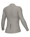 ALÉ Cycling summer long sleeve jersey - COLOR BLOCK PRAGMA - beige