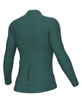 ALÉ Cycling summer long sleeve jersey - PRAGMA COLOR BLOCK - green