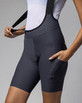 ALÉ Cycling bib shorts - GRAVEL-PRO OFF ROAD - grey