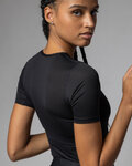 ALÉ Cycling short sleeve t-shirt - VELO ACTIVE INTIMO - black