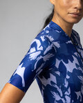 ALÉ Cycling short sleeve jersey - FLOWER PRAGMA - white/blue