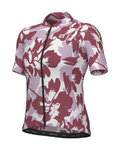 ALÉ Cycling short sleeve jersey - FLOWER PRAGMA - white/red