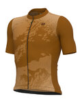 ALÉ Cycling short sleeve jersey - KRAKATOA OFF ROAD-GRAVEL - brown