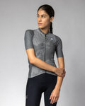 ALÉ Cycling short sleeve jersey - KRAKATOA OFF ROAD - GRAVEL - grey