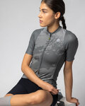 ALÉ Cycling short sleeve jersey - KRAKATOA OFF ROAD - GRAVEL - grey