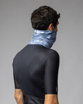 ALÉ Cycling neckwarmer - MARBLE - blue/white