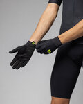 ALÉ Cycling long-finger gloves - SPINTA - black