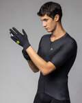 ALÉ Cycling long-finger gloves - SPINTA - black