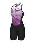 ALÉ Cycling skinsuit - HORIZON TRIATHLON - pink/black