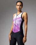 ALÉ Cycling skinsuit - HORIZON TRIATHLON - pink/black