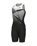 ALÉ Cycling skinsuit - HORIZON TRIATHLON - white/grey/black