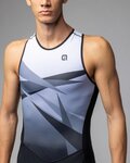 ALÉ Cycling skinsuit - HORIZON TRIATHLON - white/grey/black