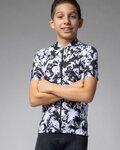 ALÉ Cycling short sleeve jersey - ESSENZA KID - black/white