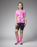 ALÉ Cycling short sleeve jersey - ESSENZA KID - pink/white