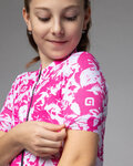 ALÉ Cycling short sleeve jersey - ESSENZA KID - pink/white