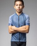 ALÉ Cycling short sleeve jersey - FOLLOW ME KID - blue
