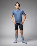 ALÉ Cycling short sleeve jersey - FOLLOW ME KID - blue