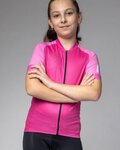 ALÉ Cycling short sleeve jersey - FOLLOW ME KID - pink