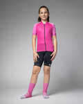 ALÉ Cycling short sleeve jersey - FOLLOW ME KID - pink