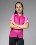 ALÉ Cycling short sleeve jersey - FOLLOW ME KID - pink