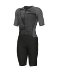 ALÉ Cycling skinsuit - BEYOND TRIATHLON - grey/black
