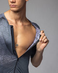 ALÉ Cycling skinsuit - BEYOND TRIATHLON - grey/black