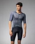 ALÉ Cycling skinsuit - BEYOND TRIATHLON - grey/black