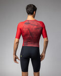 ALÉ Cycling skinsuit - BEYOND TRIATHLON - red/black
