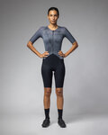 ALÉ Cycling skinsuit - BEYOND TRIATHLON - grey/black