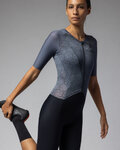 ALÉ Cycling skinsuit - BEYOND TRIATHLON - grey/black