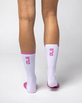 ALÉ Cyclingclassic socks - SLIDE - white/pink
