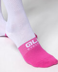 ALÉ Cyclingclassic socks - SLIDE - white/pink