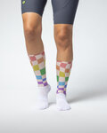 ALÉ Cyclingclassic socks - TYPHOON - white/multicolour