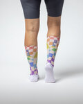 ALÉ Cyclingclassic socks - TYPHOON - white/multicolour
