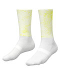 ALÉ Cyclingclassic socks - TYPHOON - white/yellow