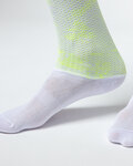 ALÉ Cyclingclassic socks - TYPHOON - white/yellow