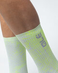ALÉ Cyclingclassic socks - TYPHOON - white/yellow