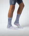 ALÉ Cyclingclassic socks - TYPHOON - white/blue