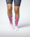 ALÉ Cyclingclassic socks - TYPHOON - white/purple