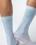 ALÉ Cyclingclassic socks - TYPHOON - white/green