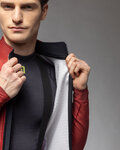 ALÉ Cycling thermal jacket - PR-E FAN - red