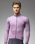 ALÉ Cycling winter long sleeve jersey - PRAGMA SCHEMA - purple