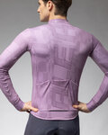 ALÉ Cycling winter long sleeve jersey - PRAGMA SCHEMA - purple