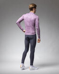 ALÉ Cycling winter long sleeve jersey - PRAGMA SCHEMA - purple